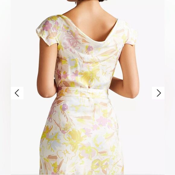 TED BAKER LONDON Necole Floral Belted Maxi Dress NEW size 0 - Picture 5 of 16